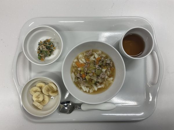 白菜と豚肉のあんかけうどん常食