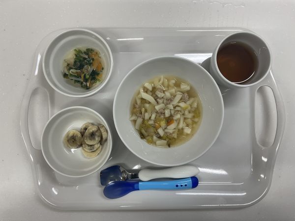 白菜と豚肉のあんかけうどん離乳食後期