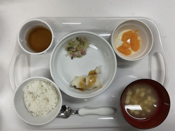 かれいの甘辛だれ完了期