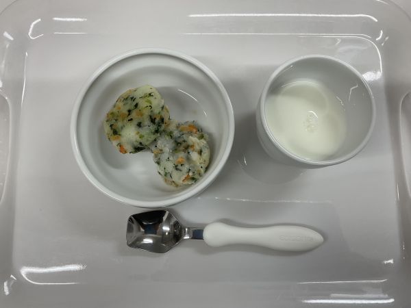 小松菜のポテト風おやき常食