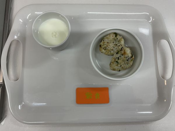 ほうれん草おかかおにぎり常食