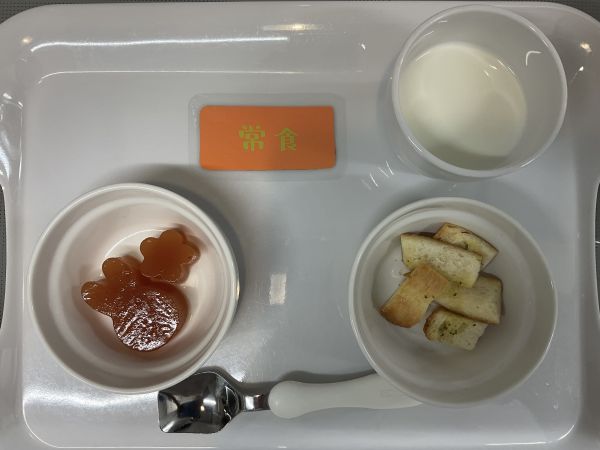 りんごとトマトのゼリー手作りラスク青のり常食