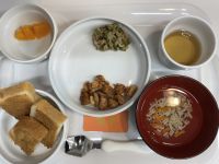 きなこサンドとチキンチャップ常食