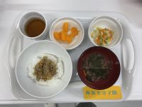 なすと豚ひき肉のみそ炒め(丼にしました)離乳食完了期