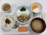 ナスと鶏もも肉の煮物常食