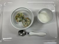 小松菜のポテト風おやき常食