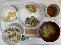 鶏肉となすの甘酢ごまだれ常食