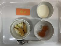 りんごとトマトのゼリー手作りラスク青のり常食