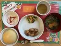 【常食】クリスマスメニューです🎄ローストチキン